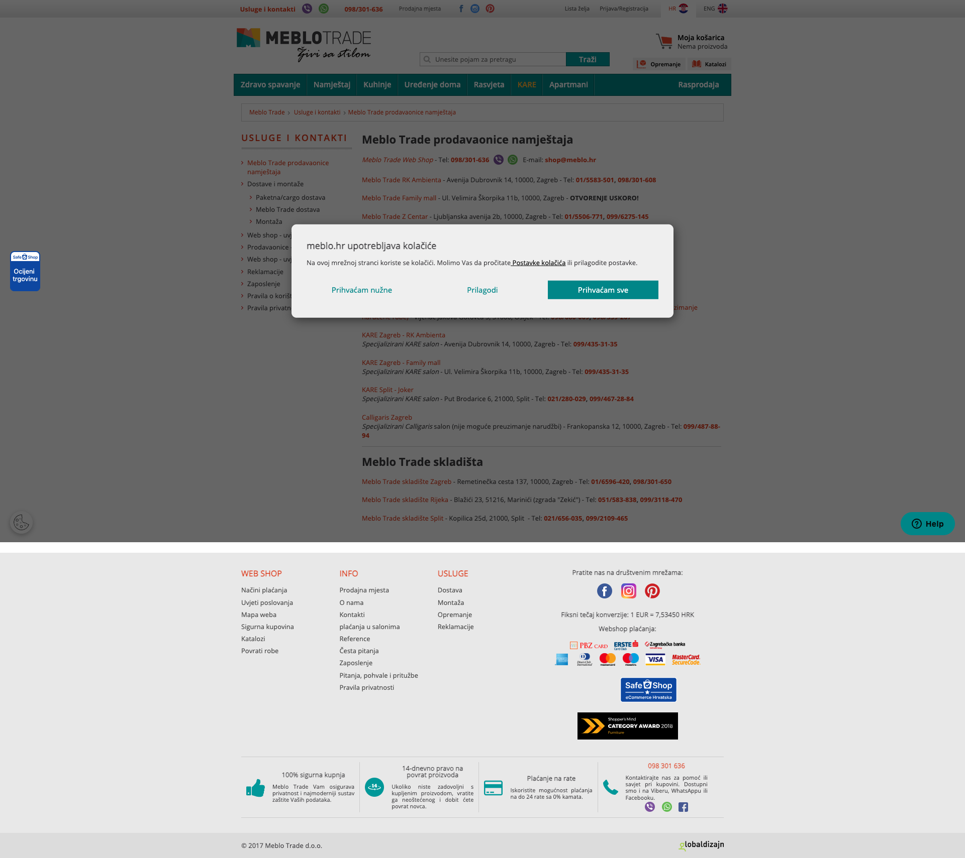 Meblo Trade Rijeka - projekti