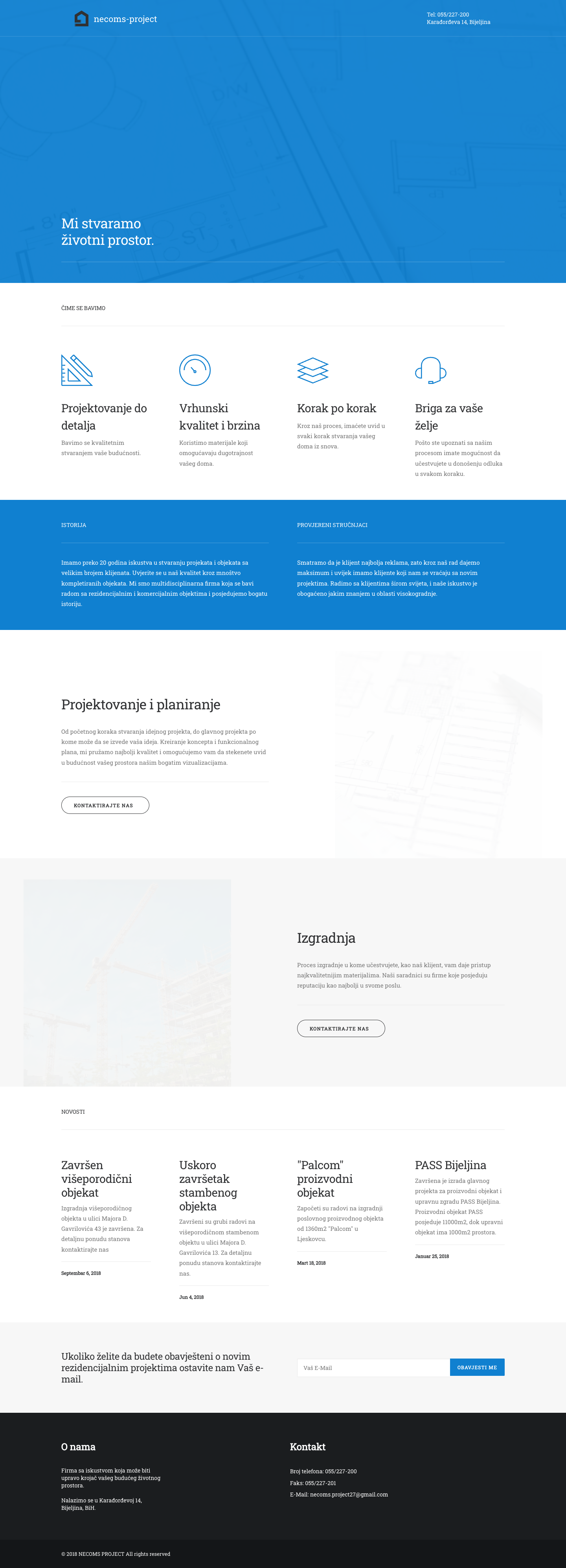NECOMS PROJECT DOO - projekti