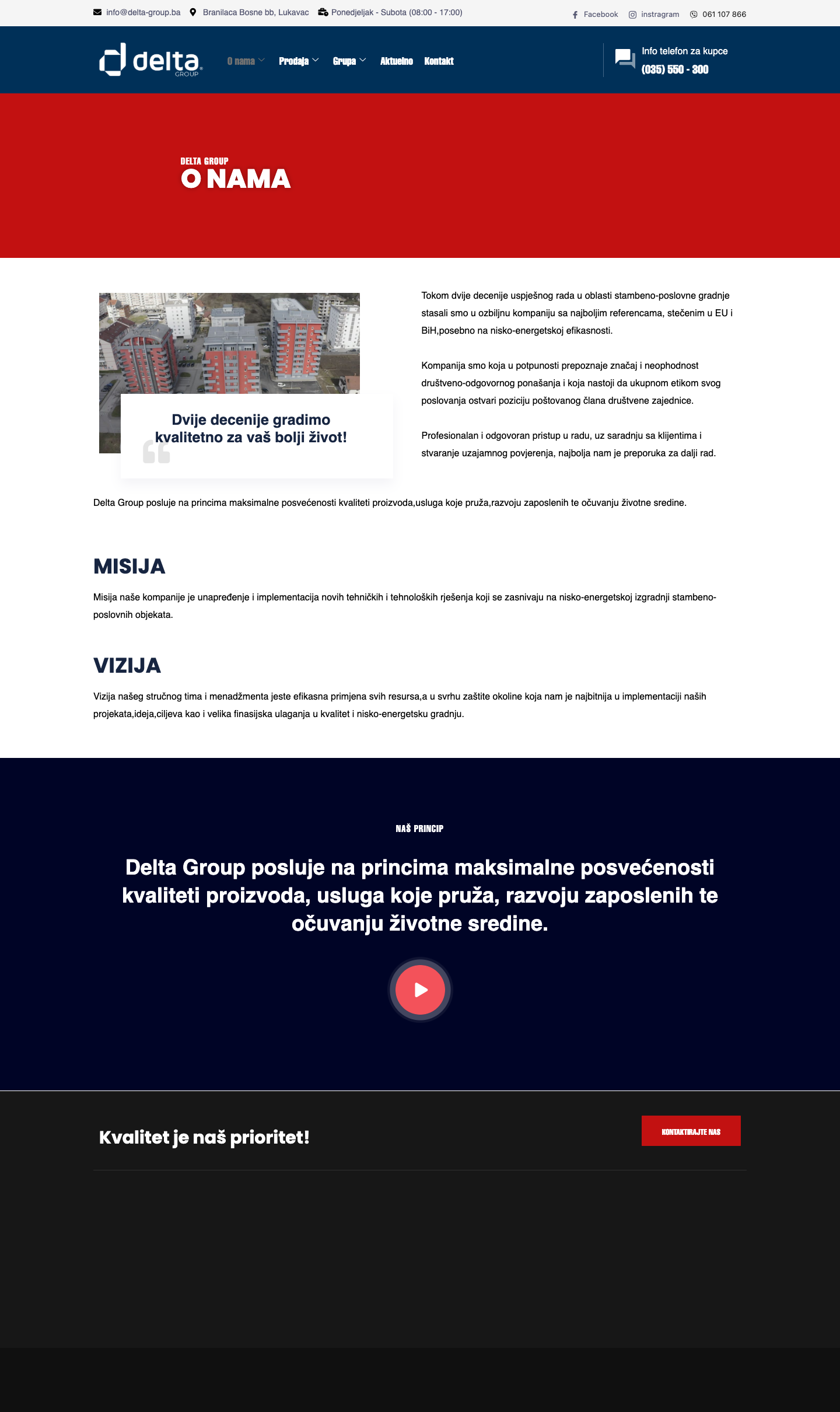 DELTA Group - projekti