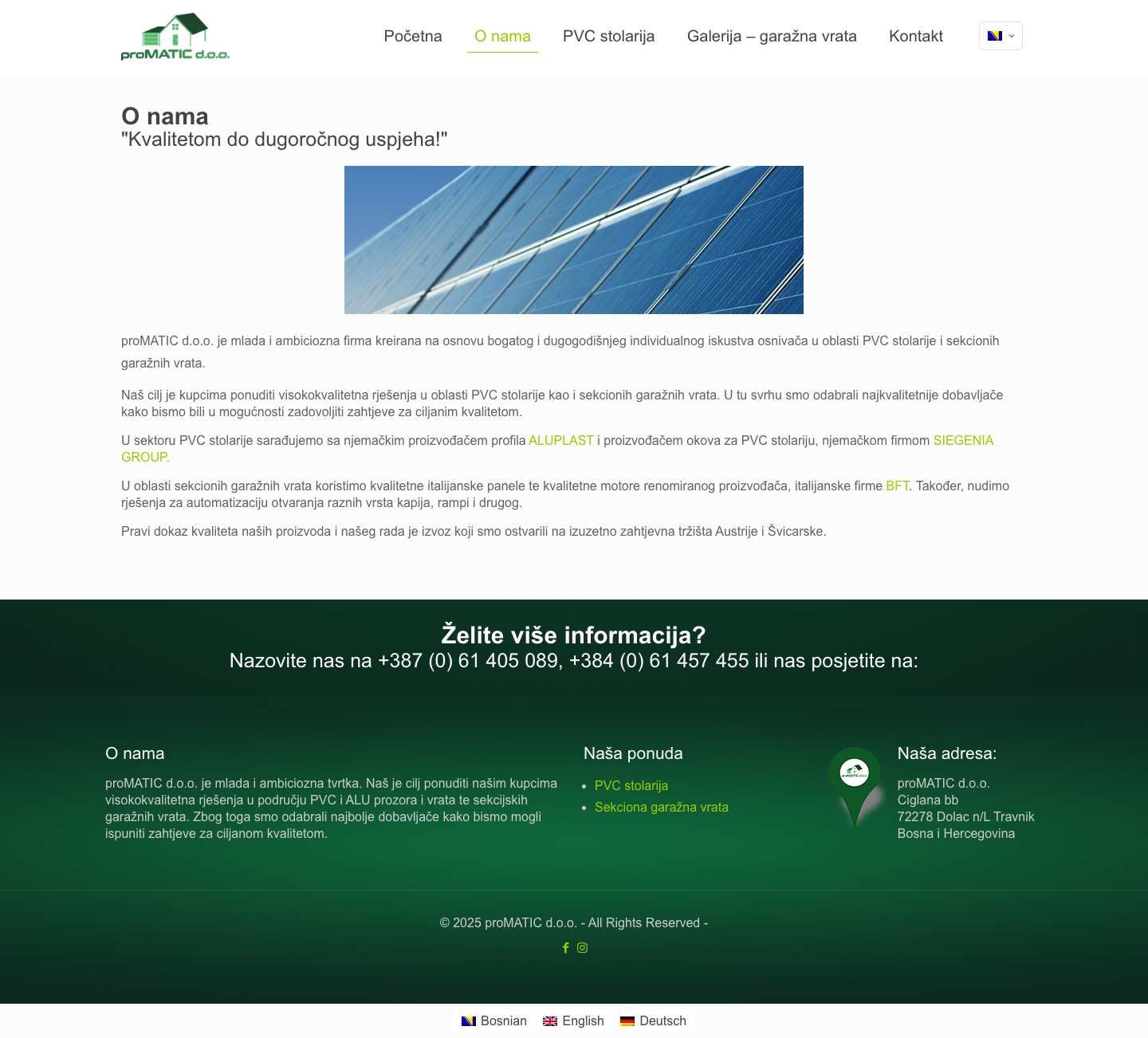 proMATIC d.o.o. - projekti