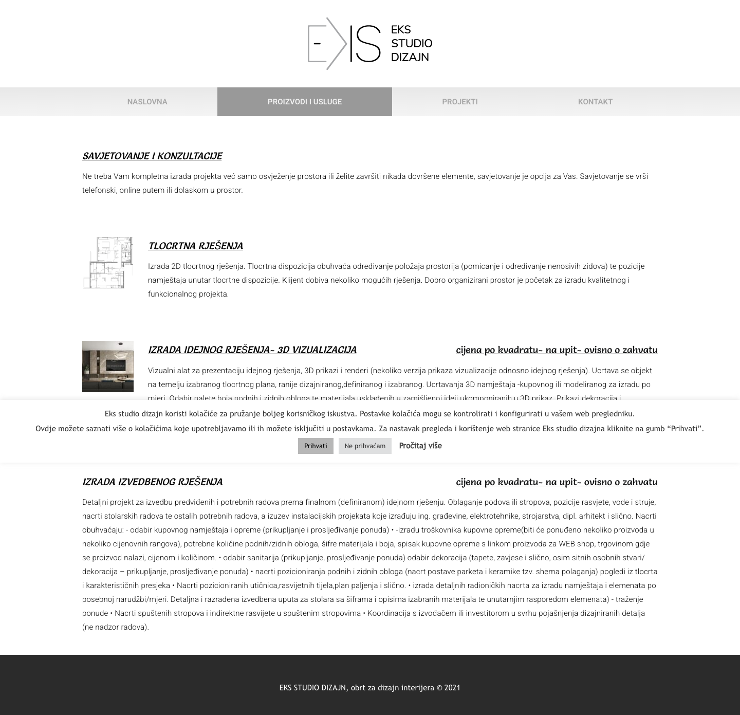Eks studio dizajn, obrt za dizajn interijera, vl. Kristijan Stakor i Ena Orkić - projekti