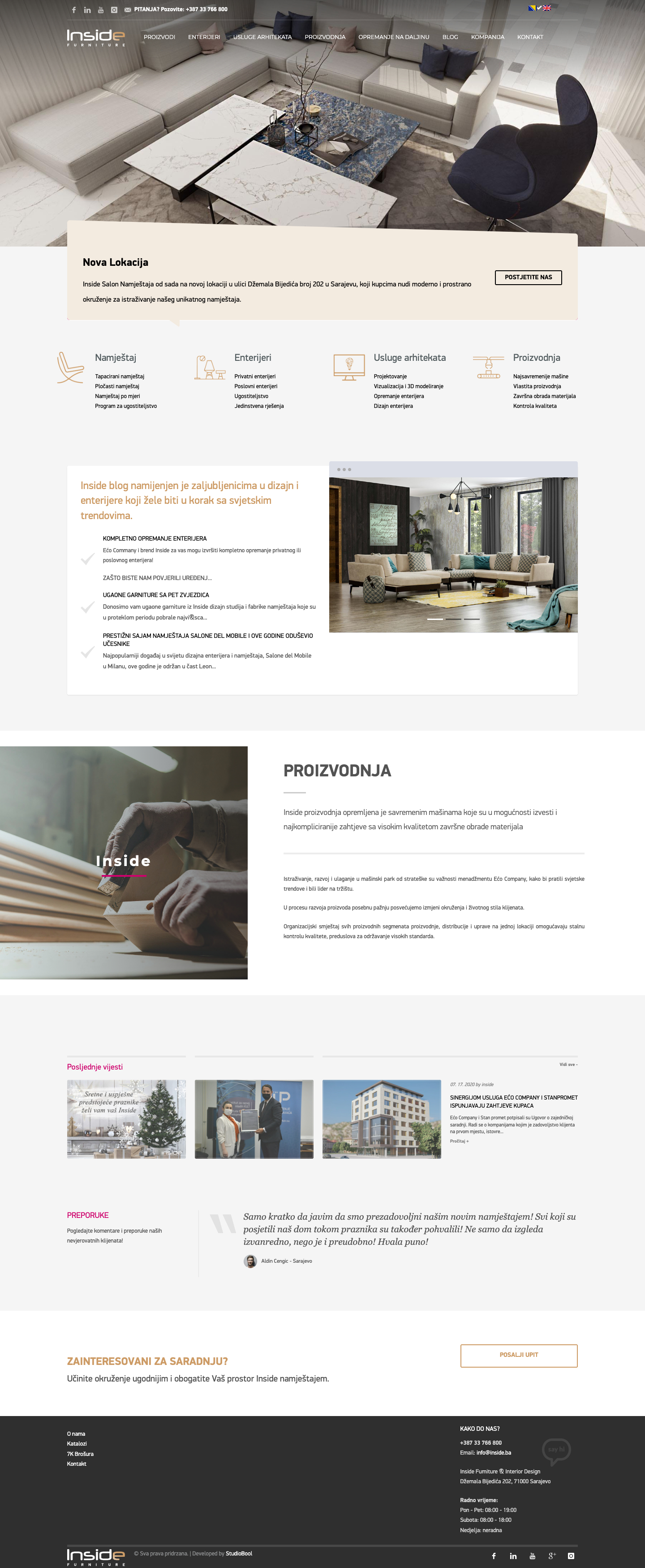 Inside Namještaj Sarajevo