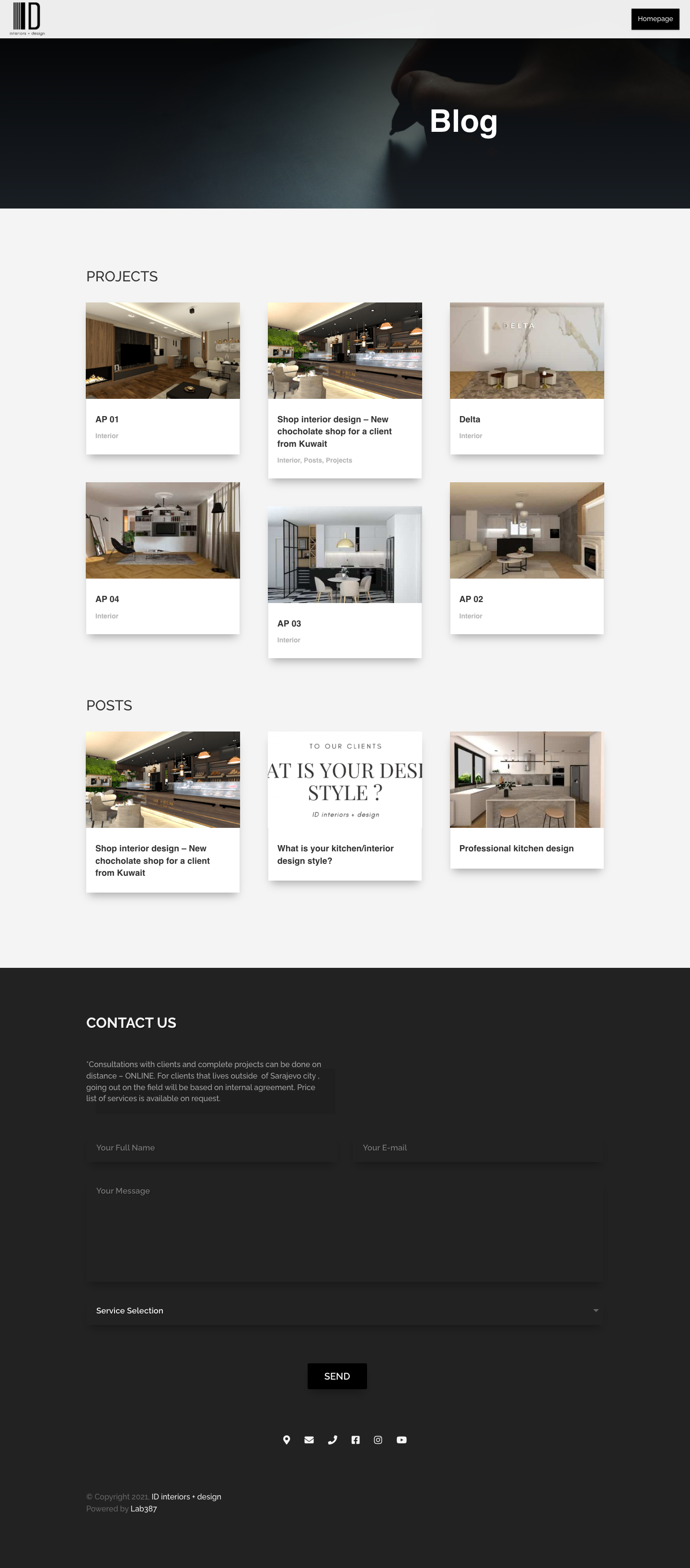 ID interiors + design - projekti