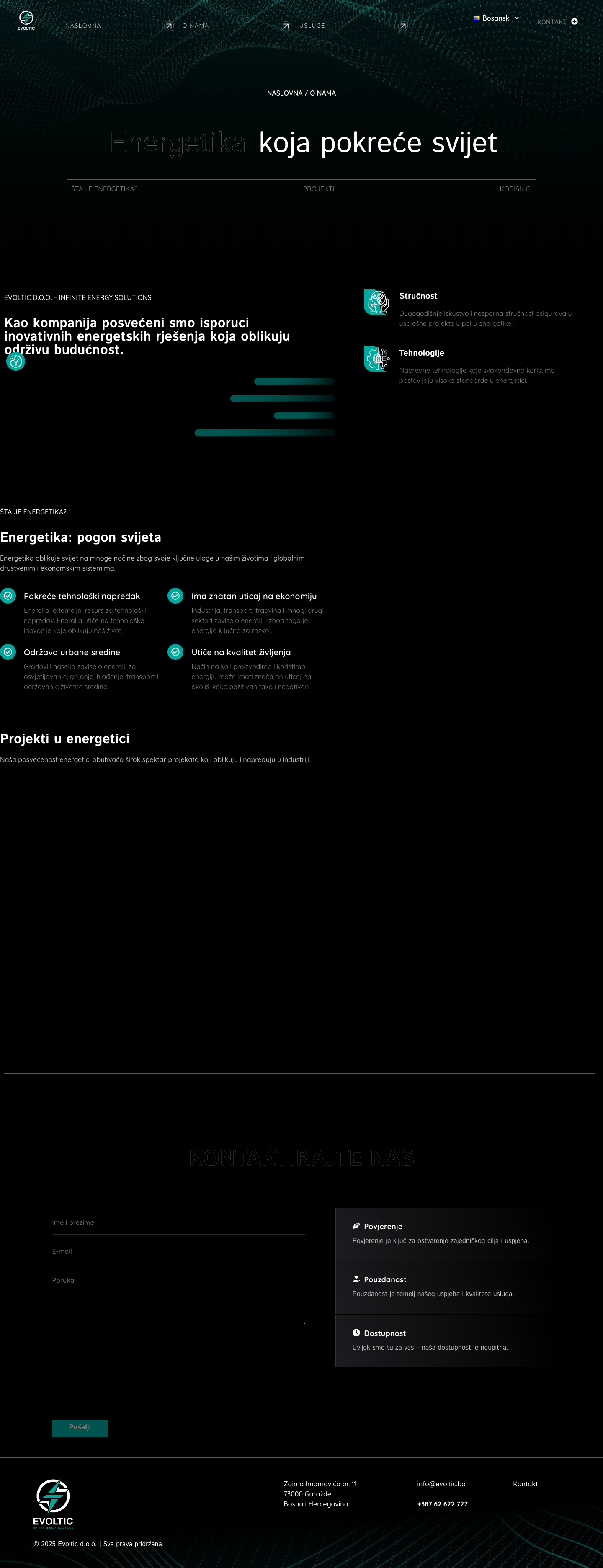 Evoltic d.o.o. | Energetika i projektovanje - projekti