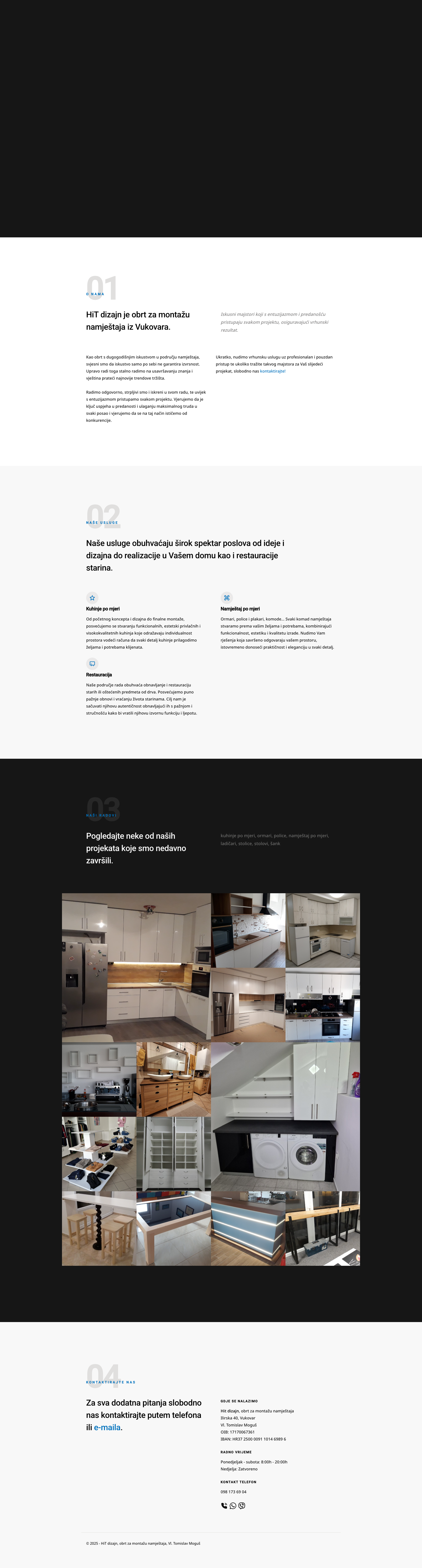 Hit dizajn, namještaj i pokućstvo; dizajn, montaža, popravak, restauracija