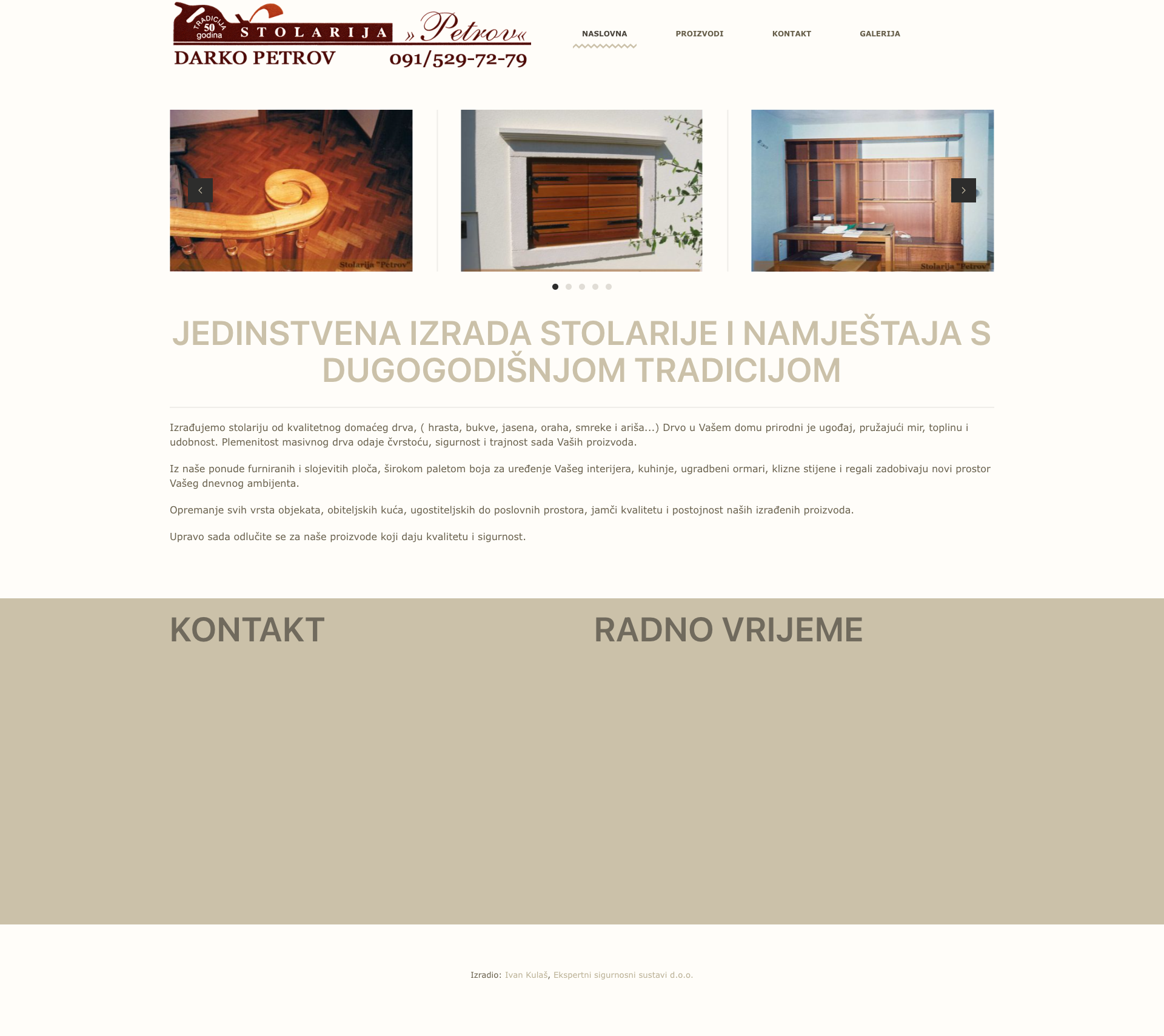 Stolarija "Petrov"- vl. Darko Petrov