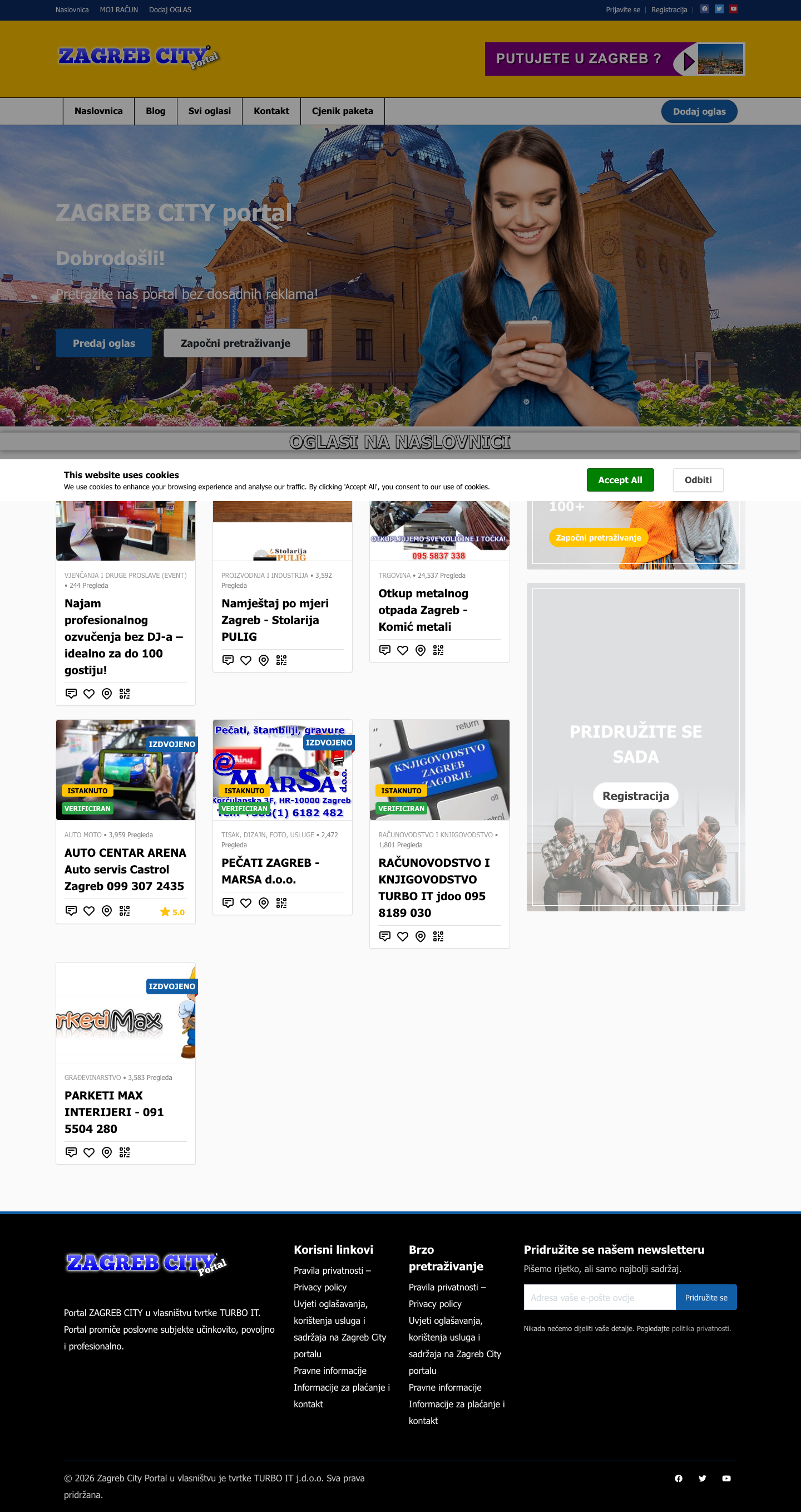 homepage