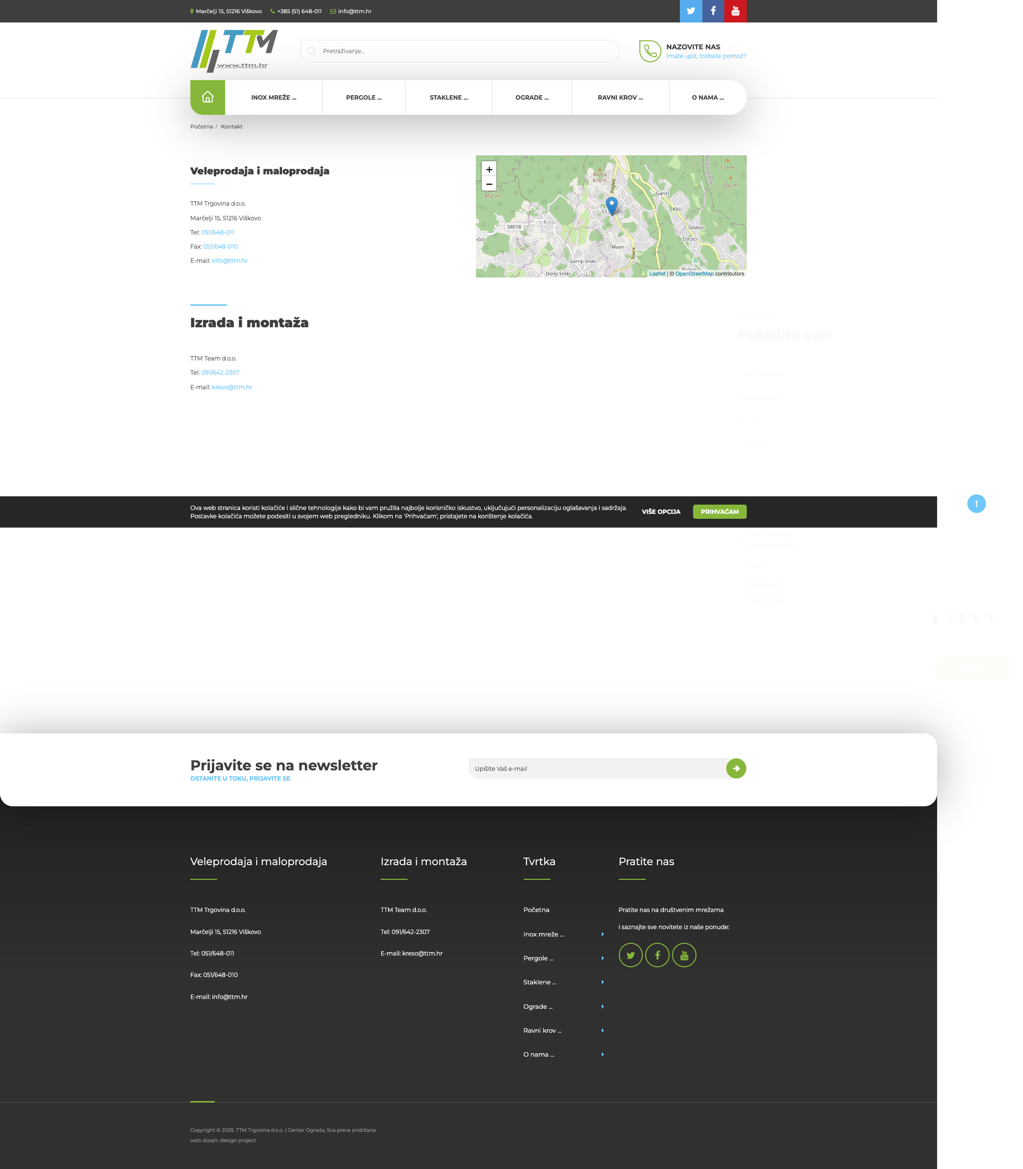 TTM Trgovina - Centar ograda - projekti