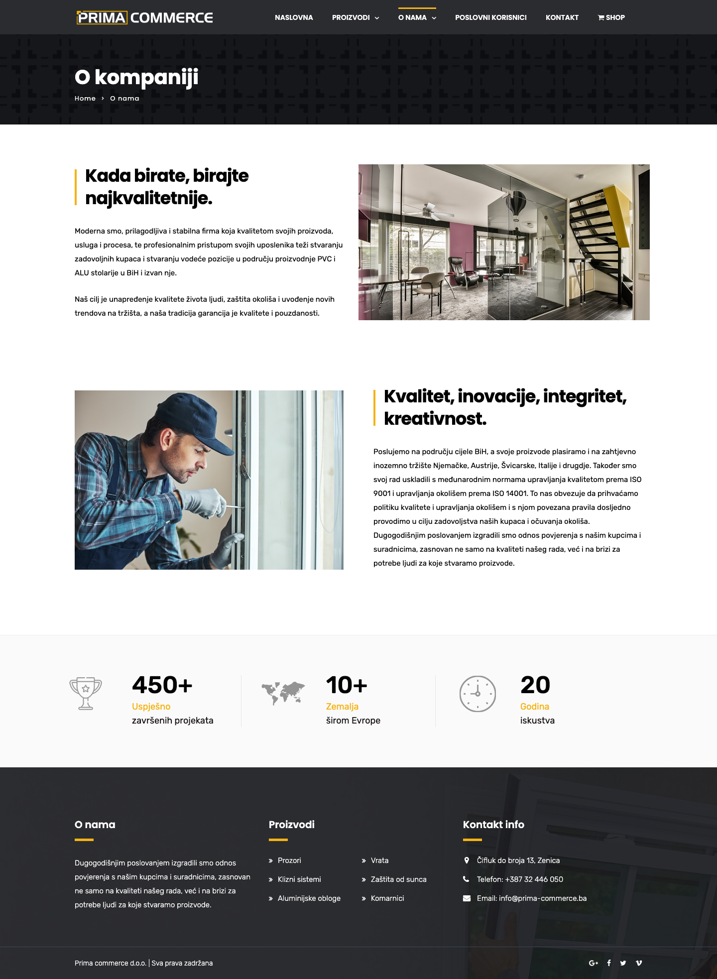 Prima-Commerce - projekti