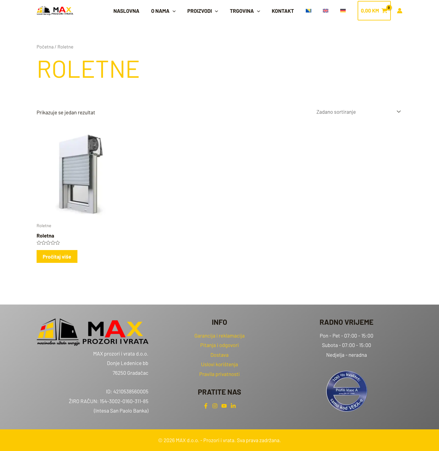 roletne