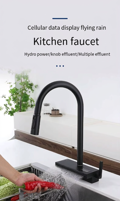 Miscelatore da cucina ELITE EDITION KFS1442 nero opaco con doccetta estraibile