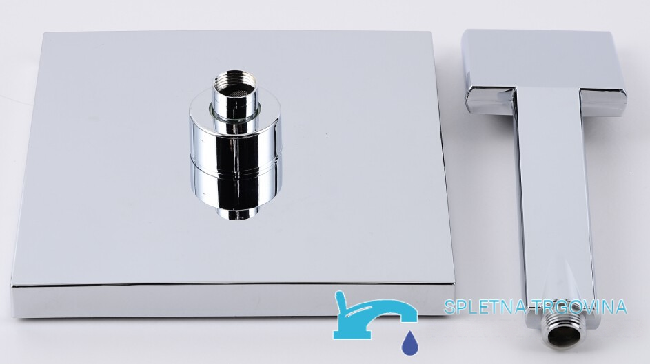 Sistema doccia da incasso EYN PT77075 con LED, getti multipli e più finiture, tra cui cromo e nero