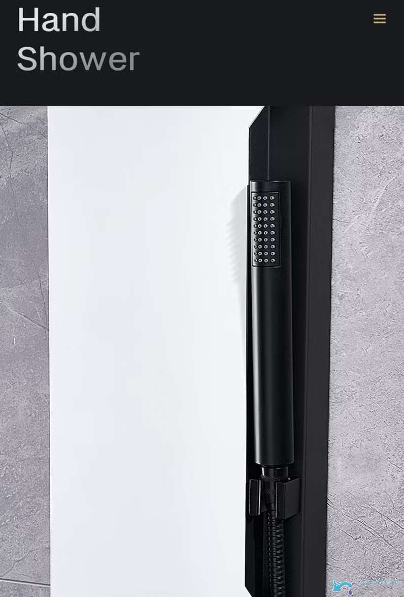 Pannello doccia ELITE EDITION DELUX BSP1412 in acciaio inox 304 con LED, getti massaggianti e finiture in più colori