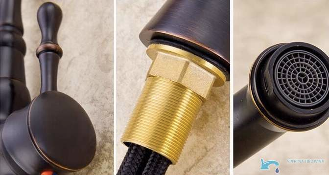 Dettagli del miscelatore monocomando CKB2255 con aeratore e fissaggio filettato