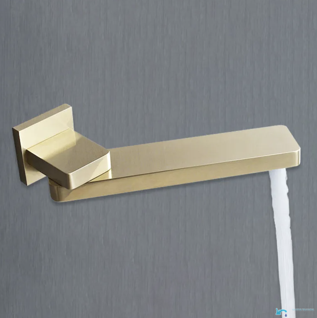 Bocca di erogazione orientabile PT04042 in finitura oro spazzolato