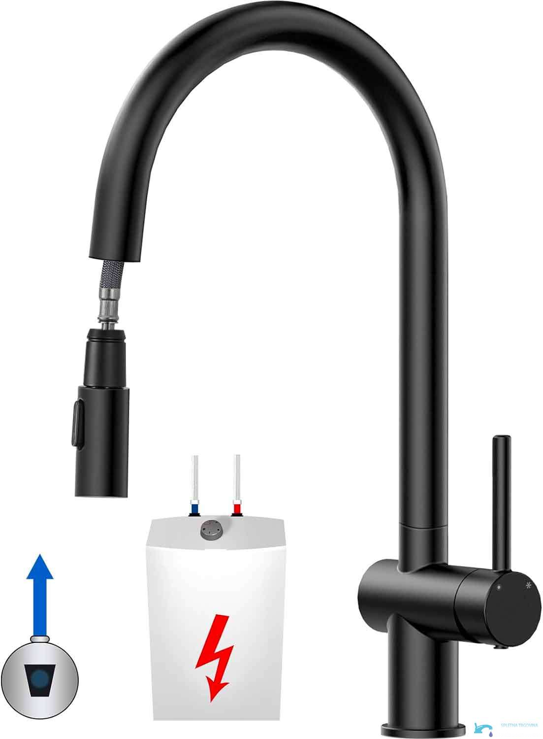 KL1109 - miscelatore cucina bassa pressione, rubinetto per scaldacqua sottolavello