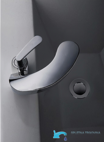 Bocca curva e leva laterale del rubinetto per lavabo KA17318