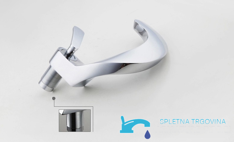 Rubinetto da bagno EYN KA17318 da piano con LED, disponibile in più finiture
