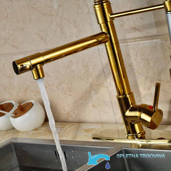 KZI3795 - rubinetto cucina oro, miscelatore cucina monocomando