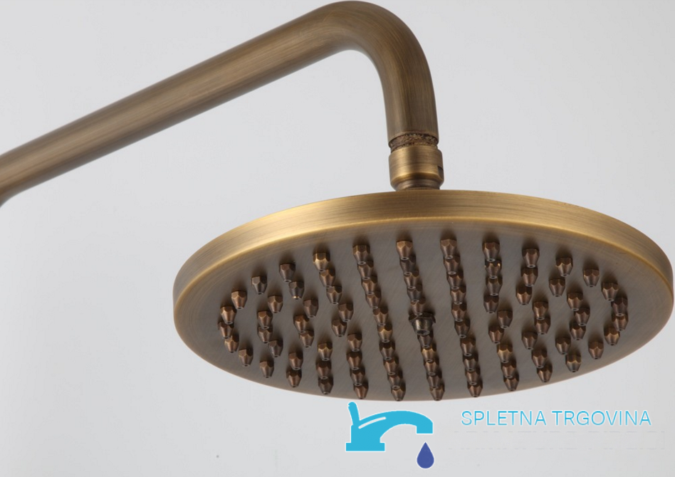 sistema doccia NSB76437 - soffione doccia rotondo, soffione a pioggia bronzo anticato
