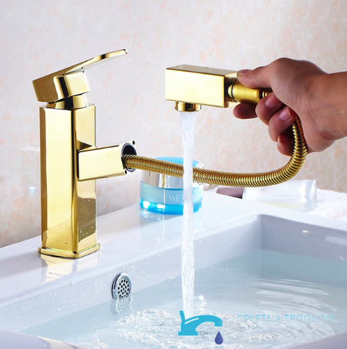 Doccetta estraibile del rubinetto da bagno EYN woo-3059 con tubo flessibile metallico