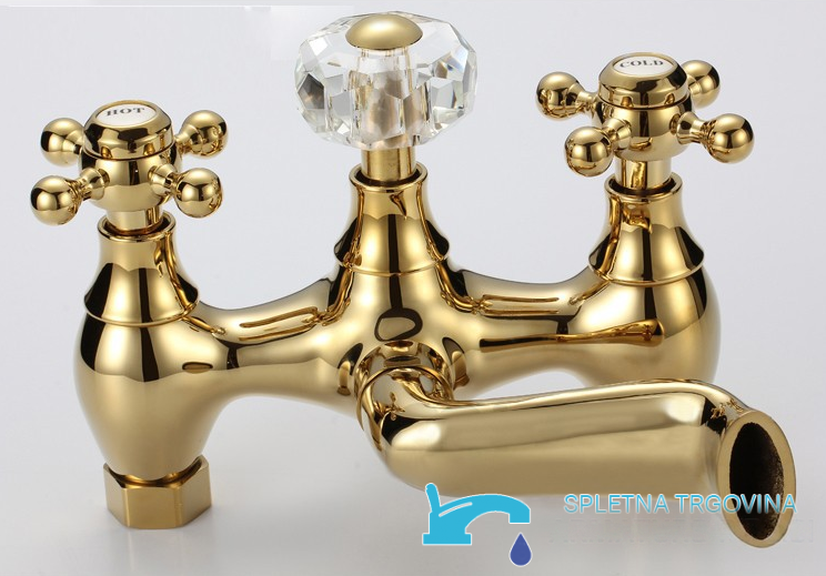 Pannello doccia a parete EYN NTG87262 in ottone, in più finiture cromatiche tra cui oro e bianco