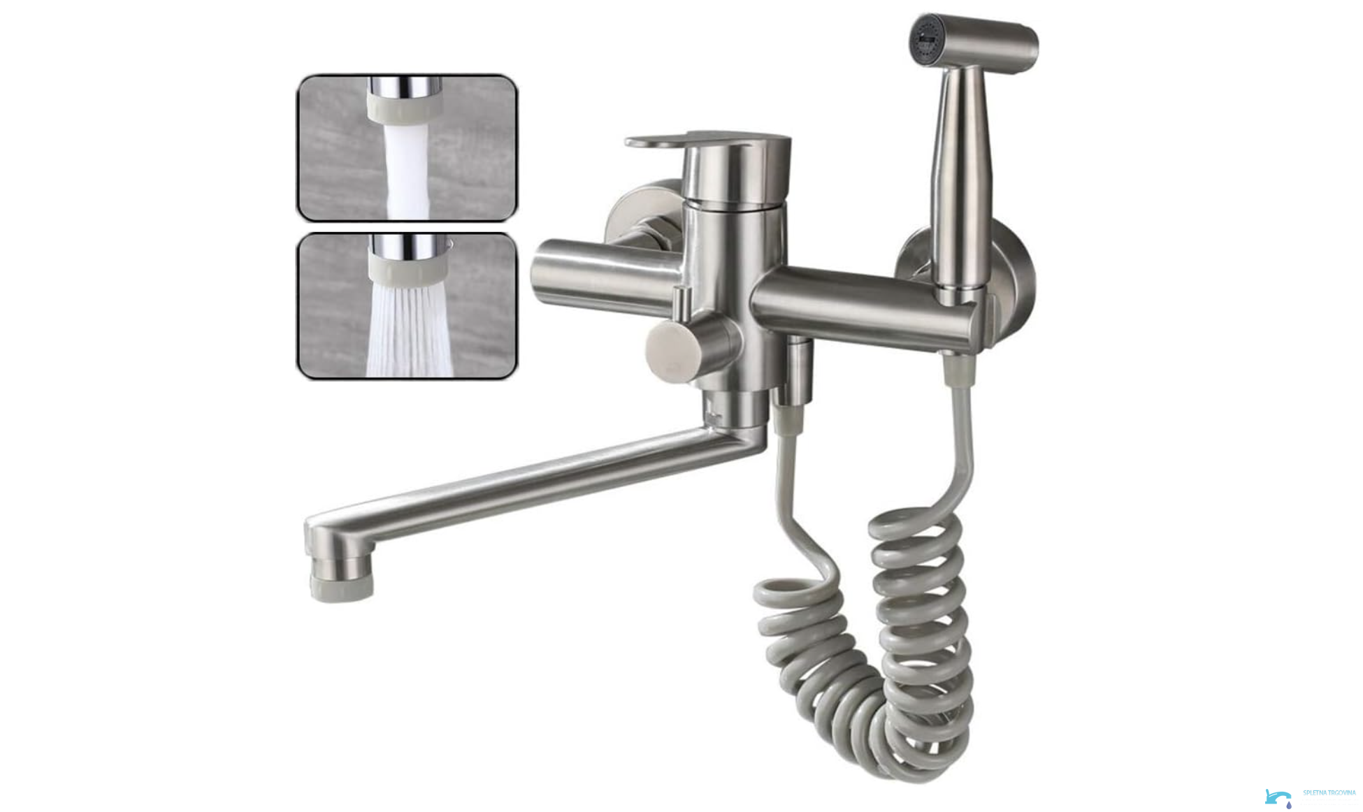 Sistema doccia WK1124 con getto concentrato e getto a doccia