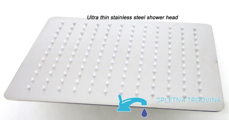 Sistema doccia da incasso EYN PTS50425 in ottone cromato con LED, getti massaggianti e doccia multigetto