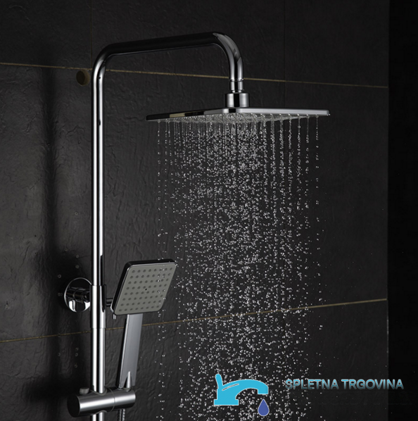 Pannello doccia EYN NTD0341 digitale a installazione esterna con LED, disponibile in più finiture