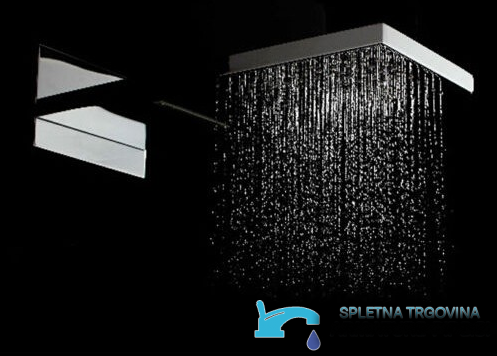 Pannello doccia da incasso EYN PT939851 con cascata, getto a pioggia e diverse finiture cromatiche