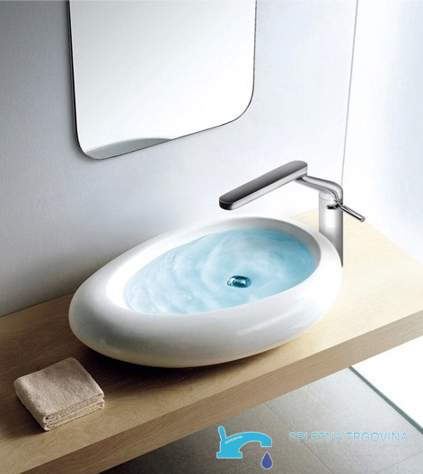 Rubinetto da bagno EYN KA05738 da piano con bocca girevole, disponibile in diverse finiture