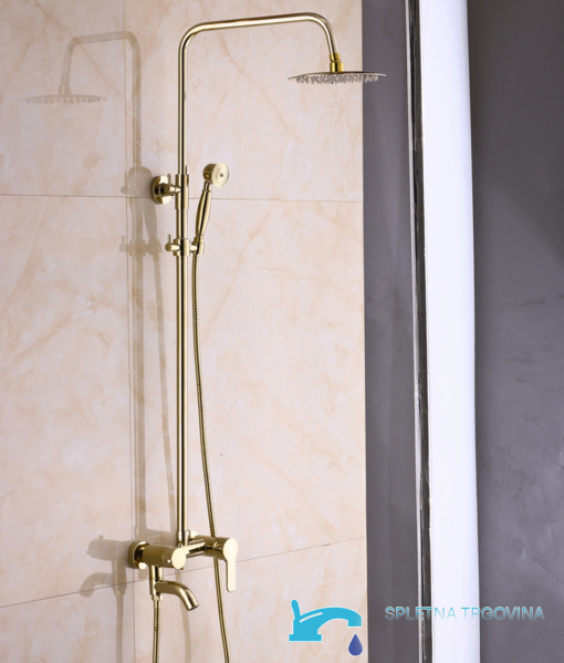 Sistema doccia esterno EYN NSG05783 in oro lucido