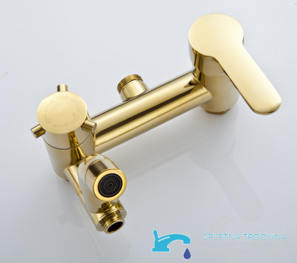 sistema doccia NSG05783 - miscelatore doccia oro, miscelatore con deviatore