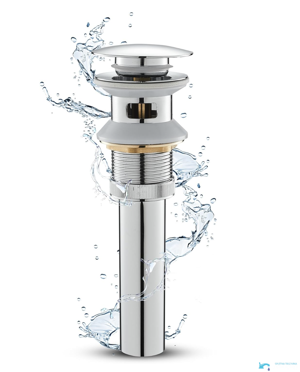SBP1658 - piletta di scarico lavabo, piletta click-clack cromata