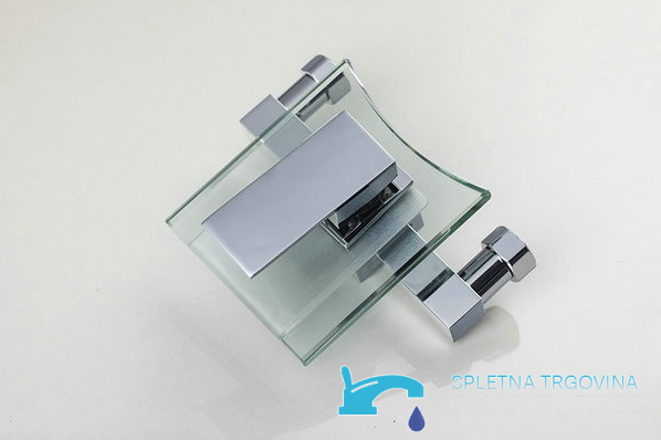 Miscelatore per vasca a parete EYN SK9024 in vetro con cascata LED, in più finiture tra cui cromo e nero