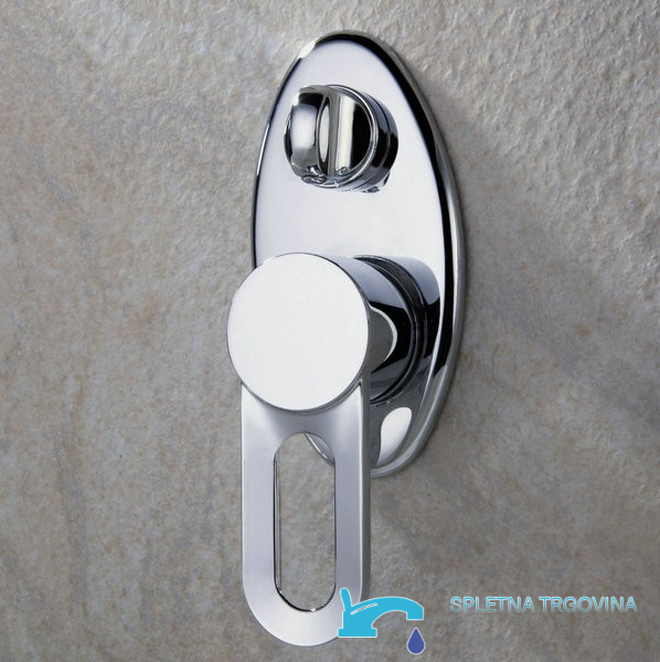 Miscelatore da incasso per vasca EYN PSK7917 con cascata LED, doccetta estraibile e più finiture, tra cui cromo e argento