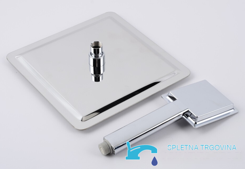 Sistema doccia da incasso EYN PT94731 con LED e getti multipli, in più finiture tra cui cromo e argento