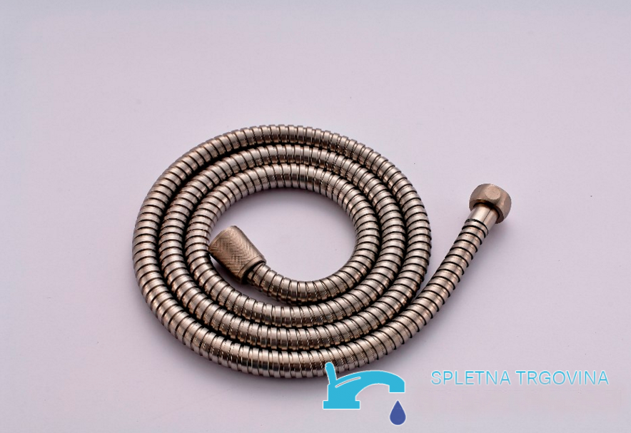 Flessibile doccia metallico PT61497 con rivestimento a spirale e raccordi filettati