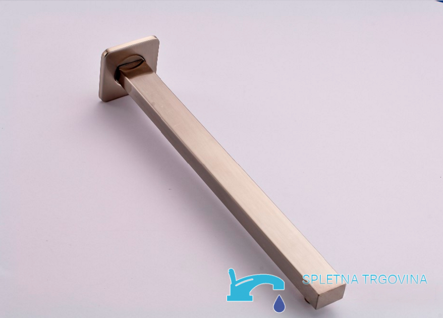 Pannello doccia da incasso EYN PT61497 in ottone, grigio argento, oro rosa o oro rosa con dettagli neri