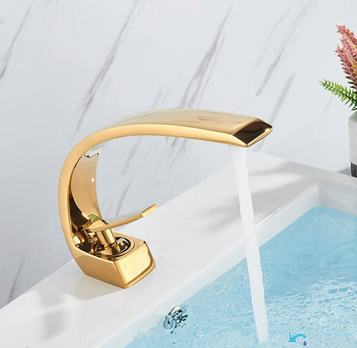 GB1424-zs - rubinetto bagno oro, miscelatore lavabo oro
