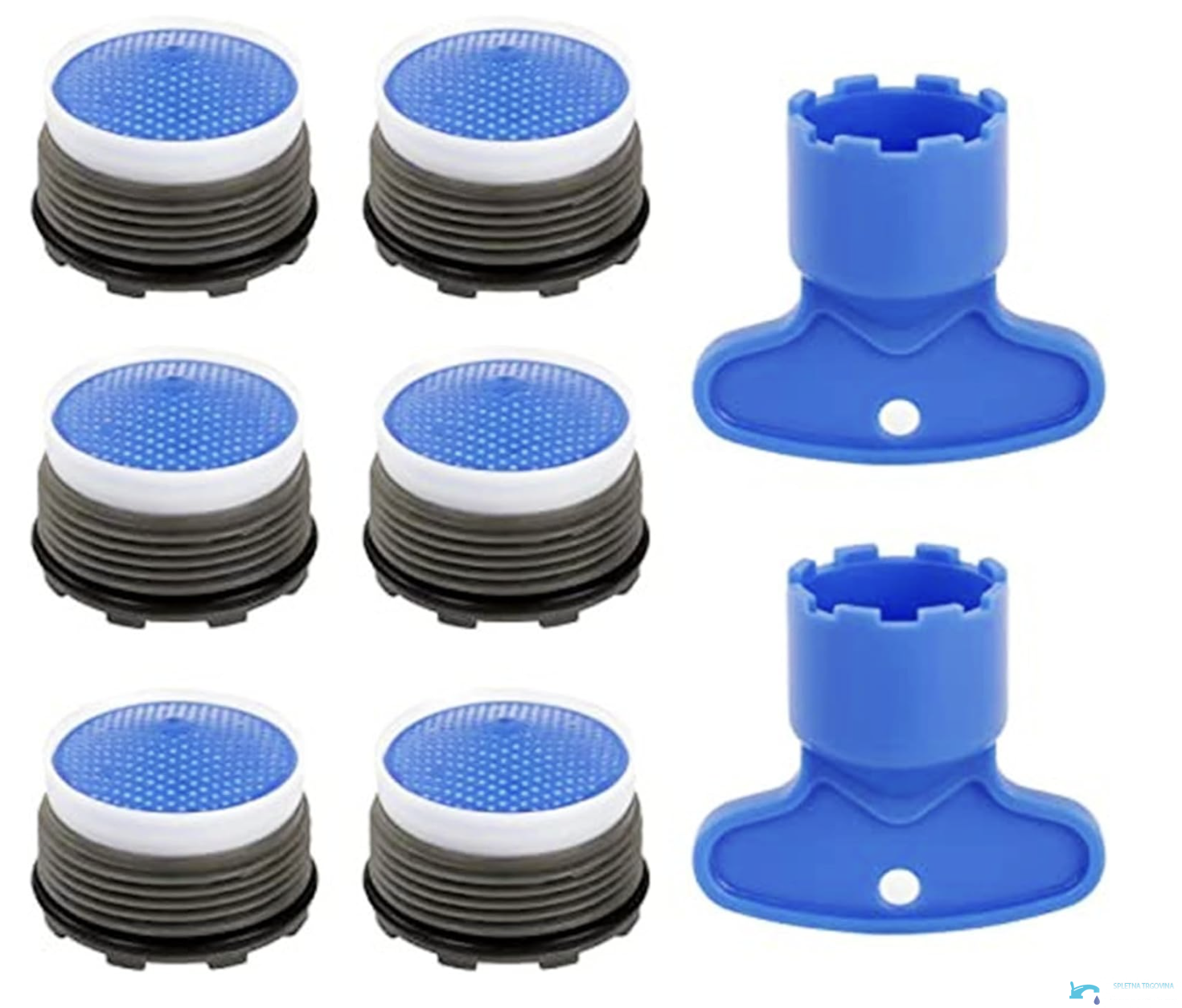DEL1744 - set 6 aeratori rubinetto, kit ricambio rompigetto