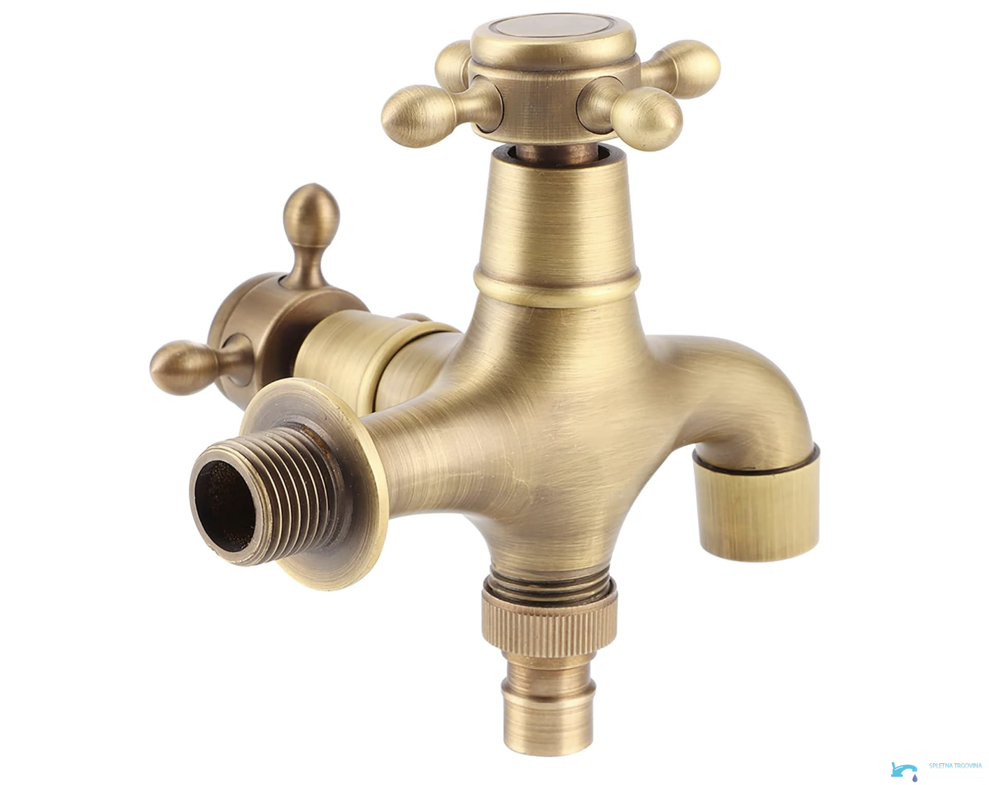 TW1638 - rubinetto a muro con attacco tubo, rubinetto a parete filetto maschio