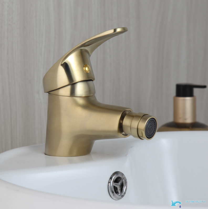 Rubinetto per bidet EYN BBG0953 da piano in oro opaco