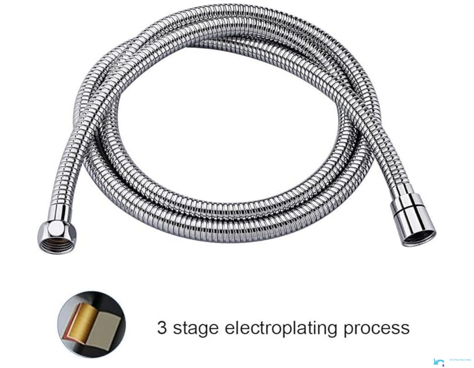 SH1238 - flessibile doccia rivestito, tubo doccia cromato