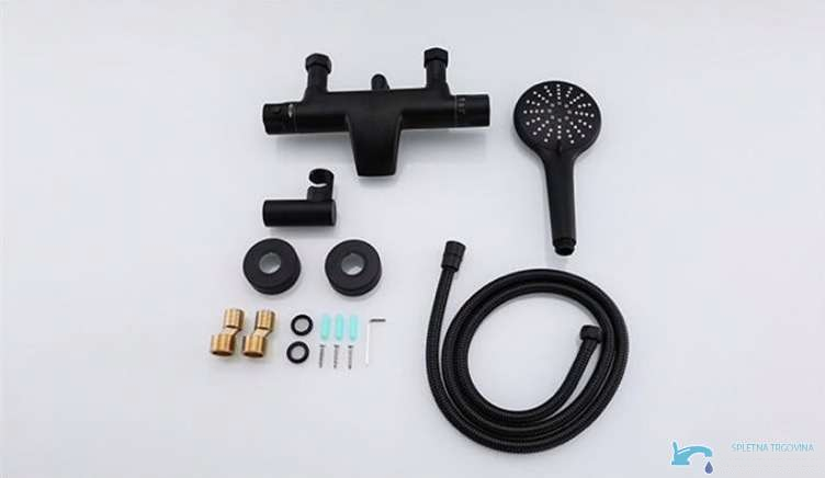 Set del miscelatore termostatico per vasca NTA1631 con doccetta e accessori
