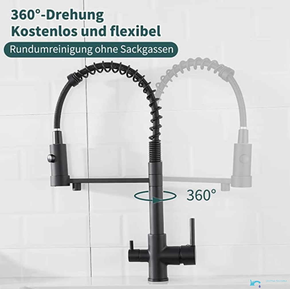 KF1459 - 360-Grad-Küchenarmatur, flexible Filterarmatur