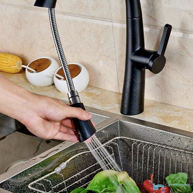 NBR1900 - Küchenarmatur mit Brause, ausziehbarer Brausekopf