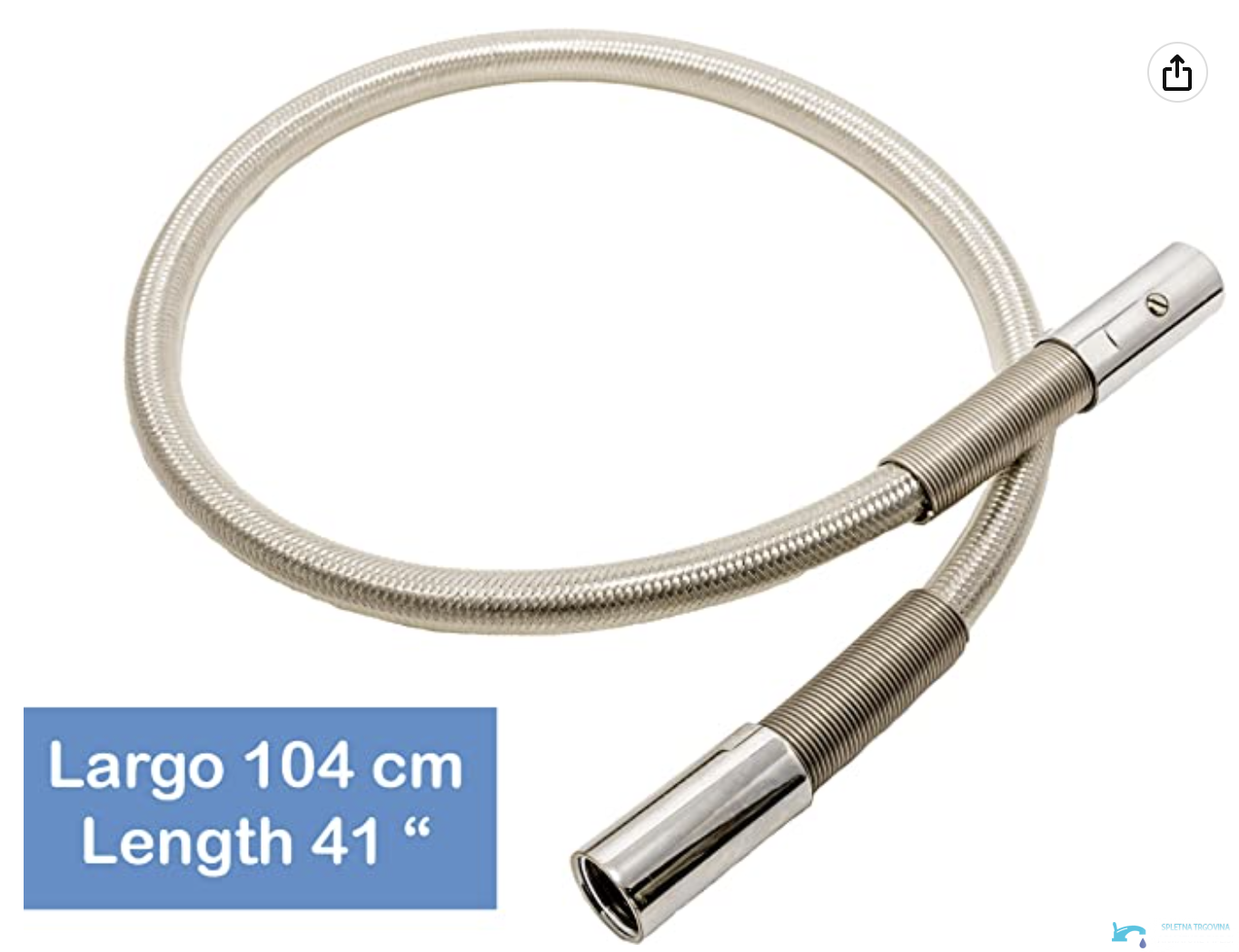 Rubinetto professionale da cucina EYN PRO1337 da piano con doccetta estraibile, in più finiture tra cui cromo e nero