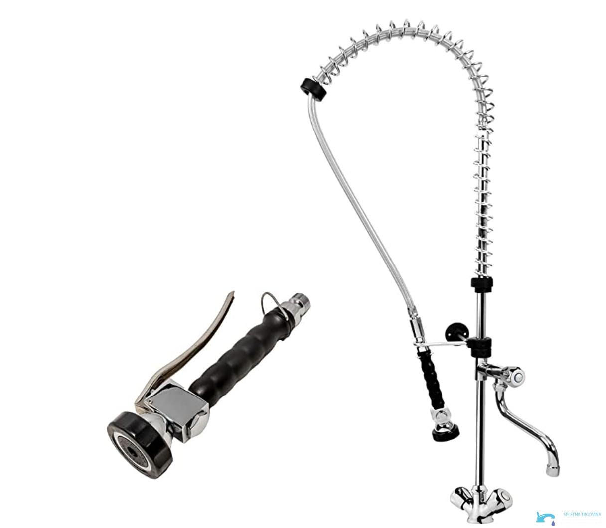 PRO1337 - Rubinetto per lavello professionale, Doccetta per cucina professionale