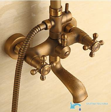 Pannello doccia esterno EYN TER1305 in bronzo antico